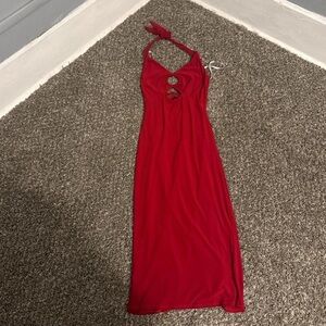 B Darlin Red Backless Dress